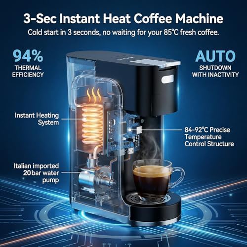 Single Serve Coffee Maker, 4 in 1 Hot and Iced Coffee Machine - Image 3