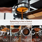 54mm Bottomless Portafilter with Puck Screen, Compatible with Breville BES870/880 & Solis etc., 3-Ear Stainless Head - Image 4