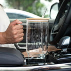 Sip-Sip Hooray! Wildflower 40oz Glass Tumbler with Lid and Straw, Floral Iced Coffee Cup, Cup Holder Compatible, Spring Flower Gift for Women - Image 6