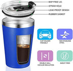 VEGOND 12oz Tumbler Stainless Steel Tumbler bulk Vacuum Insulated Double Wall Travel Tumbler with Lid and Straw Reusable Tumbler, Light Blue 12 Pack - Image 2