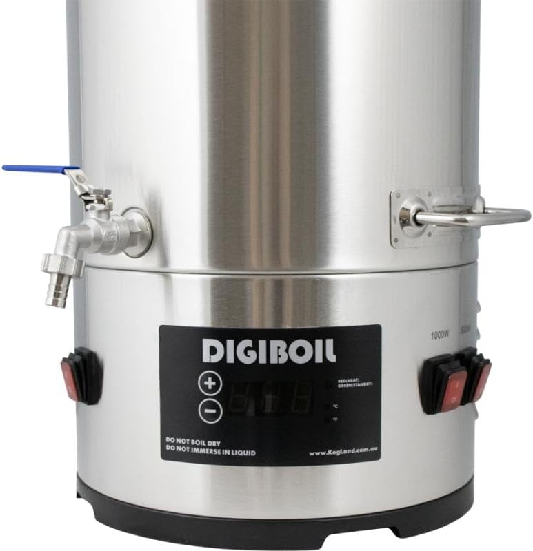 Kegland DigiBoil Electric Kettle - 35 Liters / 9.25 Gallons (110V) | 1500W Power | Digital Temperature Control | Stainless Steel | Beer Brewing Machine - Image 2