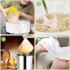 Chumia 30 Pack Brew Bags Reusable Fine Mesh Strainer Cloth Filters Large - Image 6