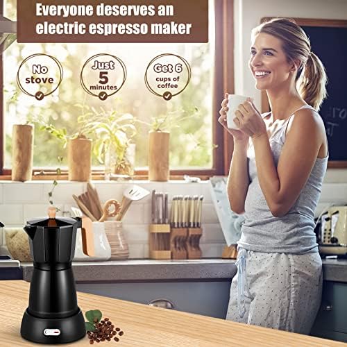 SHANGSKY Coffee Pot Electric Coffe Maker 6 Cup, Espresso Coffee Maker - Image 2