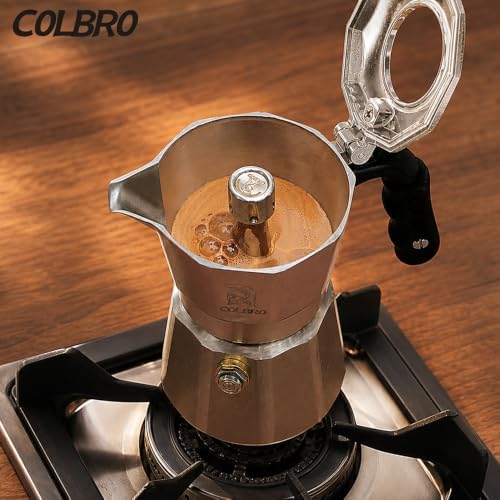 Moka Pot, 2 Cup, 316 Stainless Steel, Stovetop Espresso Maker, dual-boiler temperature control, three valves,Induction Compatible for Gas, Electric, and Ceramic Stoves - Image 2