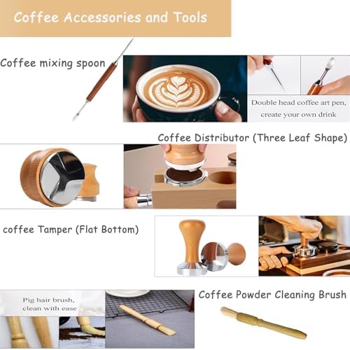 7PCS Espresso Accessories Kit, 51mm Espresso Kit & Tamping Station - Image 6
