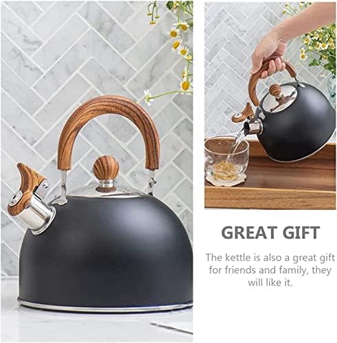 Stovetop Teapot For Home And Restaurant 2.5L Stainless Steel Whistling Tea Kettle For Stove Top Teapot With Spout Cover - Image 5