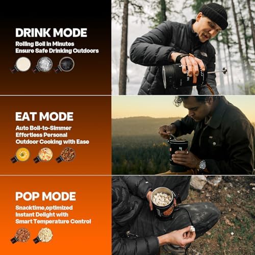 Portable Camping Coffee Maker, Electric French Press, Travel Kettle, 120V - Image 3