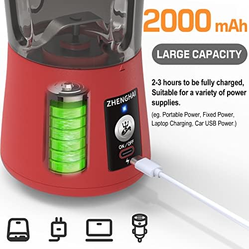 Electric Portable Herb Grinder. USB-C Rechargeable, Compact Size, Easy On/Off. Fast Grinding for Flower Buds Dry Spices Herbs, with Pulse Mode and Cleaning Brush (Red) - Image 5