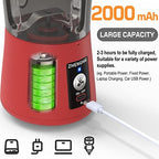 Electric Portable Herb Grinder. USB-C Rechargeable, Compact Size, Easy On/Off. Fast Grinding for Flower Buds Dry Spices Herbs, with Pulse Mode and Cleaning Brush (Red) - Image 5