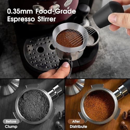 Reoszeank 58mm Espresso Accessories Kit, Distributor, Tamper, WDT, Funnel - Image 3