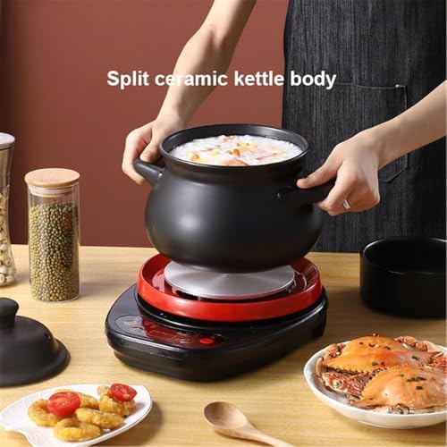 Electric Kettle, Ceramic Hot Pot for Cooking and Soups, Multifunctional Health Cooker with Automatic Temperature Control (4L) - Image 3