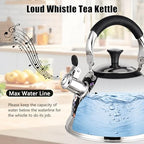 Tea Kettle, 3.1QT Vintage Whistling Tea Kettle for Stovetop - Image 4
