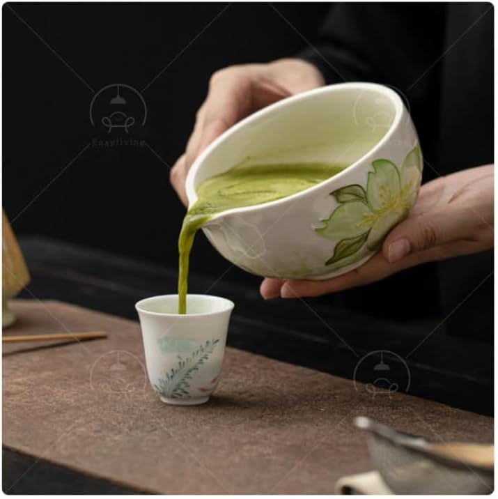 Premium Japanese Matcha Ceremony Set – Handmade Mino Ware Matcha Bowl & Bamboo Whisk Kit, Traditional Tea Set for Matcha Lovers, Made in Japan (Green) - Image 7