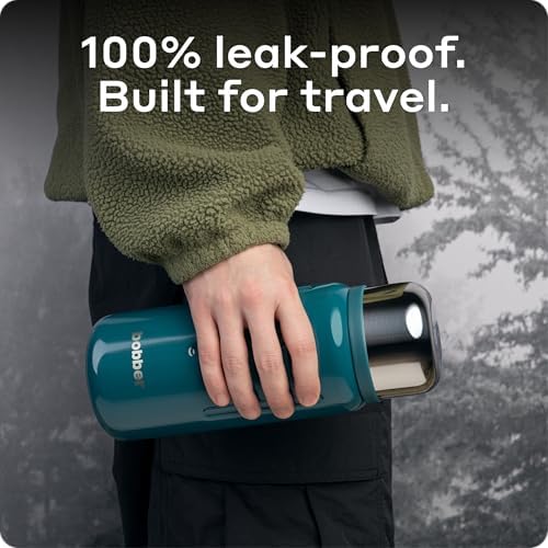 BOBBER 46 oz Stainless Steel Thermo Flask with Removable Tea Infuser – Keeps Hot 45 Hours, Cold 65 Hours – BPA-Free, Dishwasher Safe, Leak-Proof Vacuum Insulated Water Bottle (Deep Teal) - Image 3