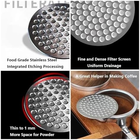 58mm Espresso Puck Screen 0.8mm Thickness Stainless Steel Reusable Coffee Filter Designed For Bottomless Portafilter Baskets，Water Flows Evenly(58mm) - Image 7