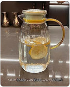 Water Pitcher Cold Kettle Glass high Temperature Resistant Cold Kettle Large Capacity Home Living Room Cold Water Cup Set Water Jug - Image 5