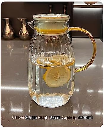 Water Pitcher Cold Kettle Glass high Temperature Resistant Cold Kettle Large Capacity Home Living Room Cold Water Cup Set Water Jug - Image 5