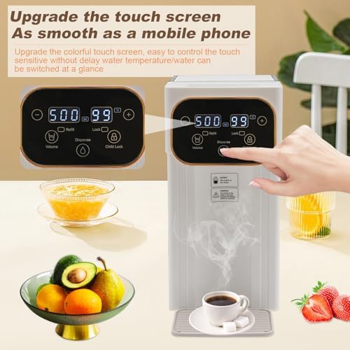 Instant Hot Water Dispenser Filter, Electric Hot Water Kettle Countertop Water Filter System, 12 Temperatures & 8 Volume Settings, Safety Lock, Hot Water Boiler Warmer for Home, Baby, Office - Image 3