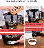 4l Electric Herbal Decoction Pot, Ceramic Chinese Medicine Kettle With Automatic Simmering, Temperature Control, Keep Warm And Auto Shut-off For Tea Soup Herbs Black - Image 3