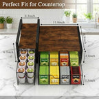 Coffee Station Organizer for Countertop, Coffee Bar Holder for Pods Tea Bag - Image 3