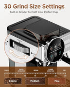 Espresso Coffee Machine with Grinder and Frother, Cold Brew, 20 Bar - Image 5