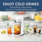wirsh Iced Tea Maker with 3QT Pitcher, Iced Coffee Maker with Strength Control and Reusable Filter, Perfect For Iced Coffee, Latte, Tea, Lemonade, Flavored Water,White - Image 3