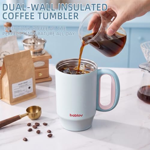 BABLOV 23oz Insulated Coffee Tumbler 316L Stainless Steel Travel Mug - Image 2