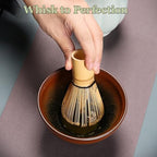 Matcha Whisk Set, 8-PCS Portable Matcha Set with Bowl, Teapot & Travel Bag - Complete Japanese Tea Ceremony Kit Gift (E) - Image 6