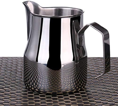 Kuguo 12, 17 or 25.6 oz 1.0mm Thickness Stainless Steel Milk Frothing Pitcher for Coffee Espresso Maker Foam Creamer Making Cup (17 oz (500ml)) by Unknown