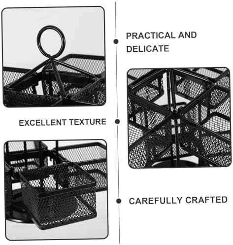 360Degree Iron Wire Tea Bag Storage Holder Rotating Organizer for Coffee Sugar Packets and Tea Bags Space Saving Pantry Shelf Organizer for Kitchen Countertop - Image 3