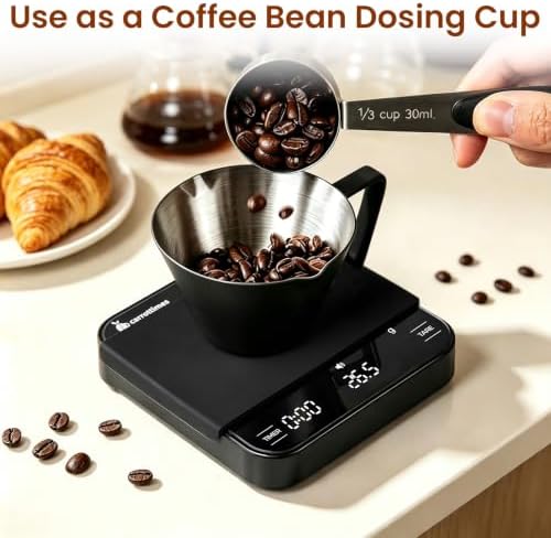4 Pc Stainless Steel Espresso Shot Cups, 3.4oz/100ml, Black - Image 6