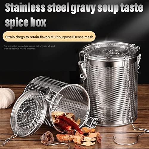 Spice Seasoning Strainer, Stainless Steel Seasoning Bag Tea Infuser Multipurpose Spice Filter Seasoning Strainer for Gravy Soup Taste Spice (0.7L) - Image 7