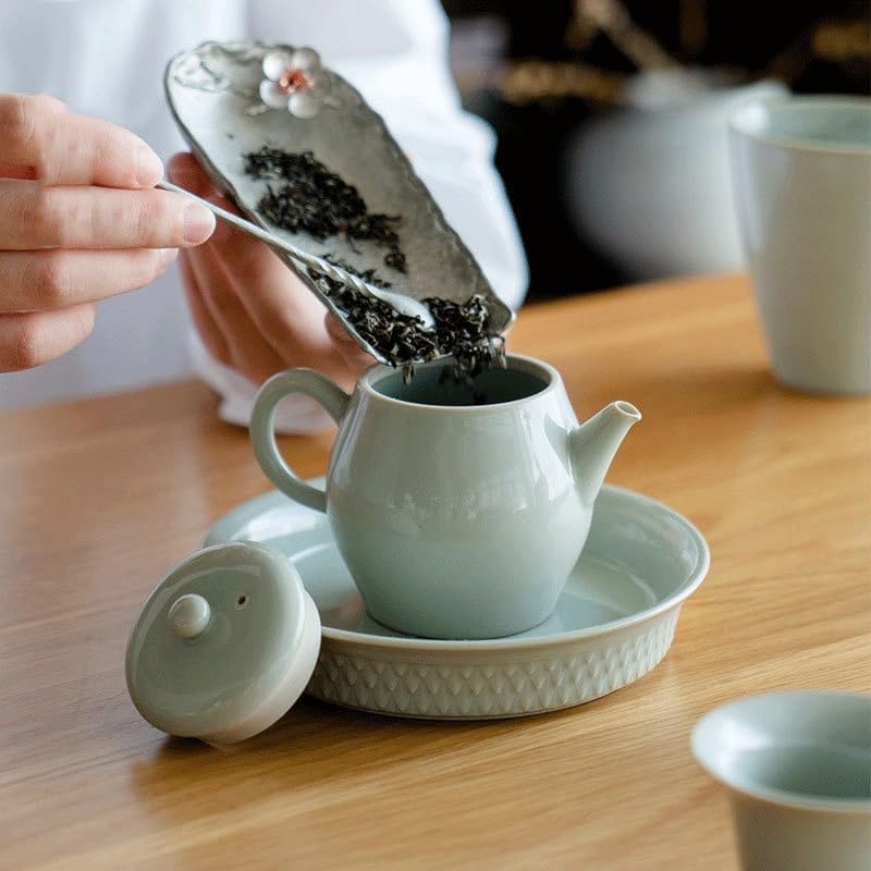 Small Ceramic Teapot Single Pot Filter Ball Hole Retro Handmade Tea Kung Fu Set - Image 5