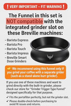 Breville Bambino Accessories Set 54mm Magnetic Dosing Funnel, Puck Screen,Bottomless Portafilter, 30LB Tamper, Leveling Tool, and WDT – Complete Barista Set - Image 4