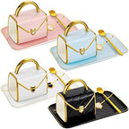 Sliner Set of 4 Handbag Coffee Mug with Saucer Purse Tea Cup Set,Classic by Sliner