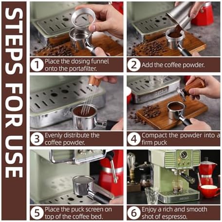 53.5mm Espresso Accessories Kit with Tamper, WDT Tool and Funnel - Image 4