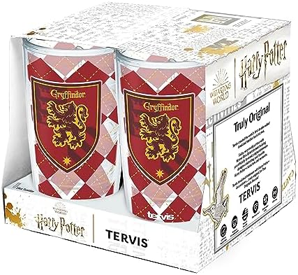 Tervis Harry Potter Gryffindor Collection Made in USA Double Walled Insulated Tumbler Travel Cup Keeps Drinks Cold & Hot, 16oz - 4pk, Gryffindor - Image 3