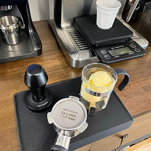 Normcore V4 Coffee Tamper 53.3mm - Spring-Loaded Tamper - Barista Espresso Tamper with 15lb / 25lb / 30lbs Replacement Springs - Anodized Aluminum Handle and Stand - Flat Base, Black (Pack of 2) - Image 4