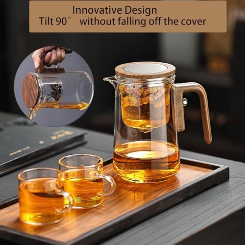 600ml/20.3oz Magic Witchcraft Enchanted Glass Teapot with Strainer - Image 6