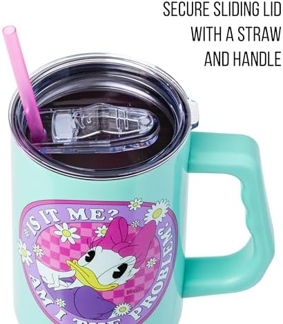 Silver Buffalo Disney Daisy Duck, Stainless Steel Tumbler, 40oz - Image 2
