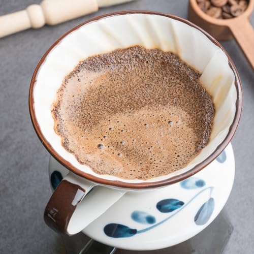 Ceramic Pour Over Coffee Dripper, Hand painted Coffee Drip Filter - Image 5
