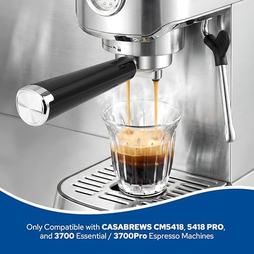 51mm Stainless Steel Portafilter Set for CASABREWS CM5418, 5418 PRO, 3700 Essential/3700Pro and Gevi Espresso Machines, 3 Ears Portafilter with 2 Pressurized Stainless Steel Filter Baskets - Image 6