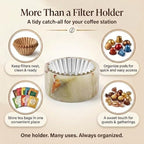 Marble Coffee Filter Holder 6 inch Handmade Green - Image 5