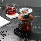 Pour-Over Coffee Intelligent Electronic Scale Mini Precision Weighing Multi-Function Timing Kitchen Scale Food, 1, white - Image 4