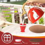 ARC 2-Quart Red Whistling Tea Kettle with Magic Color Changing Design - Image 6