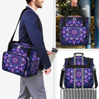Bohemian Mandala 4 Coffee Maker Carring Bag Travel Carrying Storage Tote Bag Compatible with Keurig K-Mini or K-Mini Plus Portable Single Serve Coffee Brewer Case with Pockets for K-cup Pods - Image 7