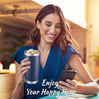 20 oz Tumblers Bulk Stainless Steel Tumbler with Lid Double Wall Vacuum Insulated Coffee Mug 20oz Powder Coated Cup for Hot and Cold Drinks, Navy, 6 pack - Image 7
