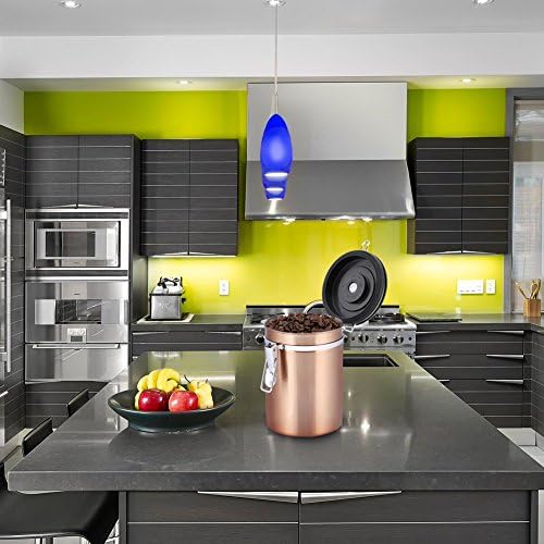 Coffee Container,Stainless Steel Brown Vacuum Sealed Food Storage Coffee Canister (22 OZ) - Image 2