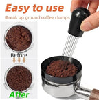 Stainless Steel Espresso Coffee Stirrer WDT Distribution Tool(58mm Dosing Ring) - Image 5