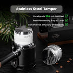 IKAPE Coffee Products, 58mm Coffee Distributor & Hand Tamper, Adjustable Depth Espresso Distributor Fits All 58mm Espresso Portafilter(Silver)) - Image 5
